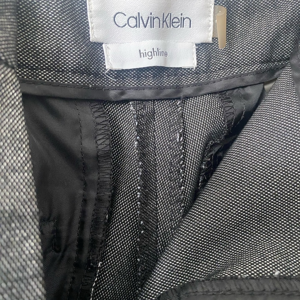 Calvin Klein Black and Gray Women Slacks